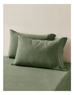 Luxe Standard Pillowcase Twin Pack in Olive