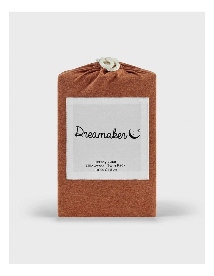 Luxe Standard Pillowcase Twin Pack in Rust image 6