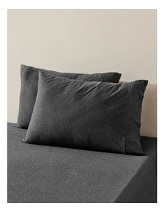 Luxe Standard Pillowcase Twin Pack in Charcoal