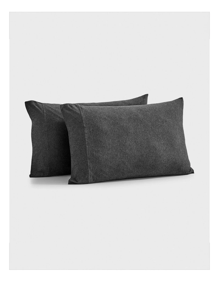 Luxe Standard Pillowcase Twin Pack in Charcoal image 3
