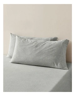 Luxe King Pillowcase Twin Pack in Silver Grey