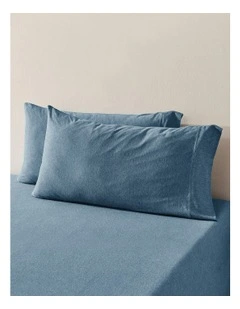 Luxe King Pillowcase Twin Pack in Denim