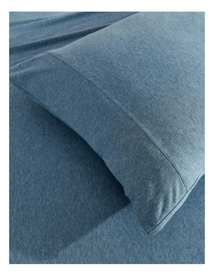 Luxe King Pillowcase Twin Pack in Denim image 2