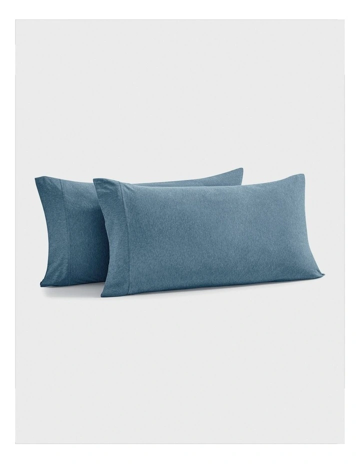Luxe King Pillowcase Twin Pack in Denim image 3