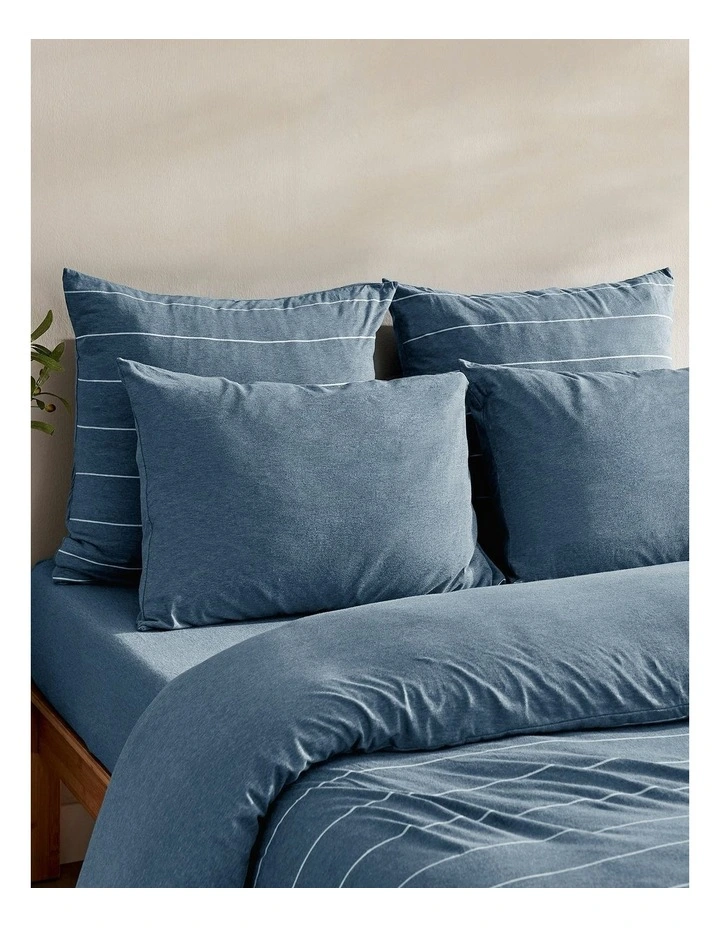 Luxe King Pillowcase Twin Pack in Denim image 5