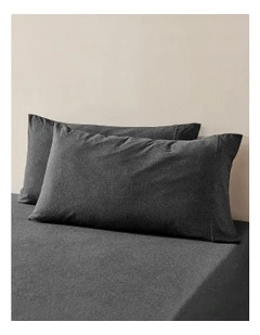 Luxe King Pillowcase Twin Pack in Charcoal