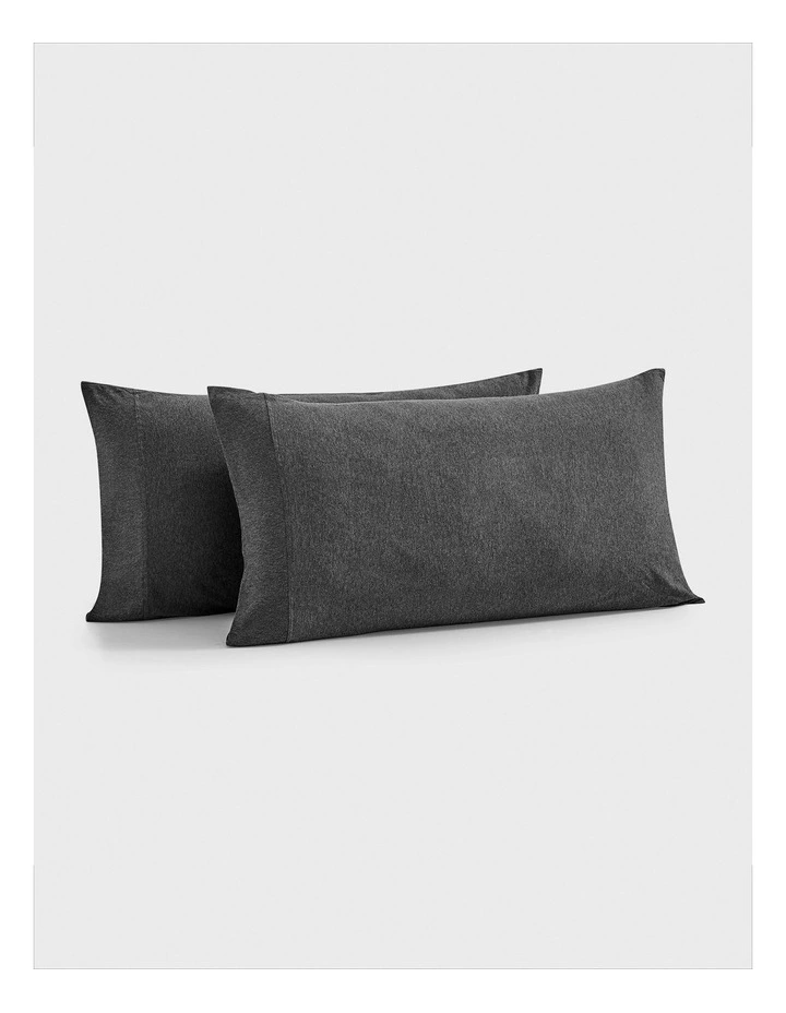 Luxe King Pillowcase Twin Pack in Charcoal image 3