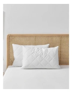 Healthguard Pillow Protector Twin Pack in White