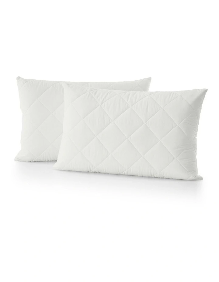 Healthguard Pillow Protector Twin Pack in White image 2