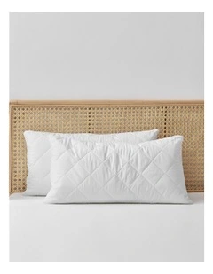 Healthguard Pillow Protector Twin Pack in White