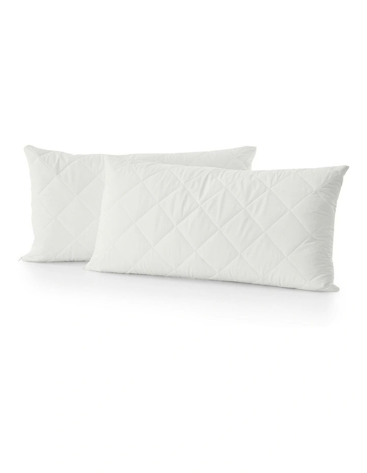 Healthguard Pillow Protector Twin Pack in White image 2