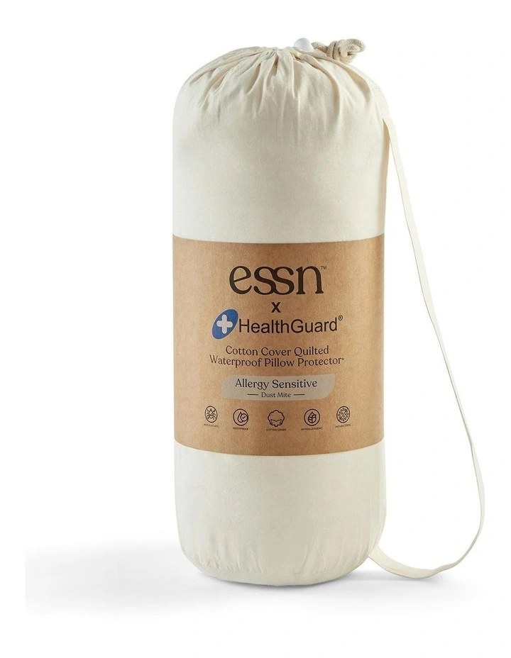 Healthguard Allergy Pillow Protector Twin Pack in White image 5