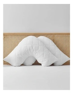 Healthguard Allergy Sensitive Quilted Waterproof V Shape Pillow Protector Twin Pack in White