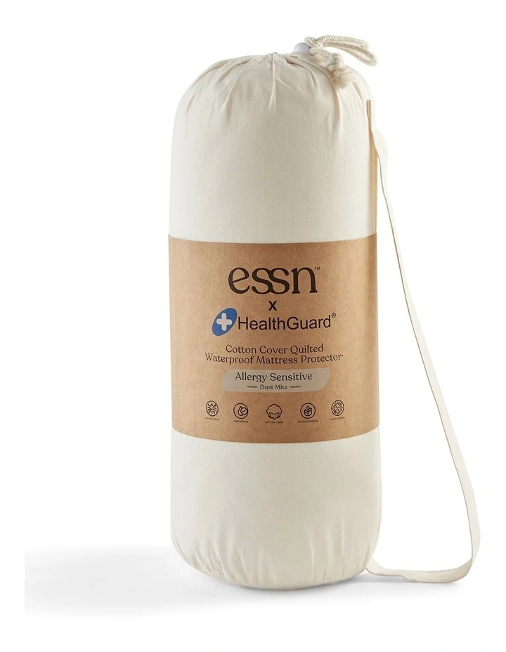 Healthguard Allergy Sensitive Quilted Waterproof V Shape Pillow Protector Twin Pack in White image 6