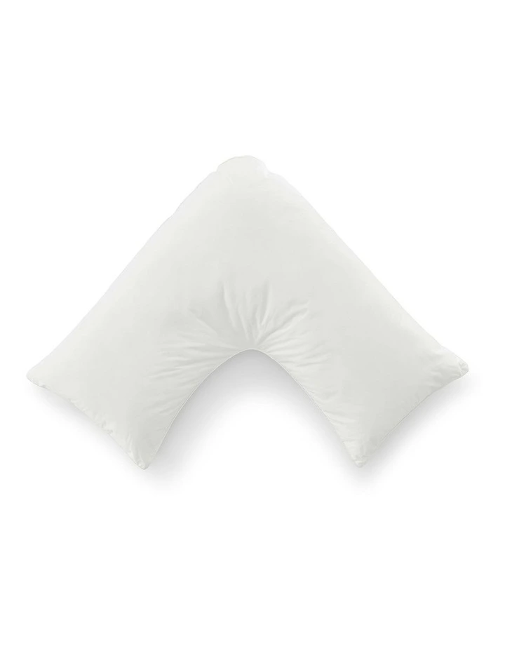 Healthguard V Shape Pillow in White image 2