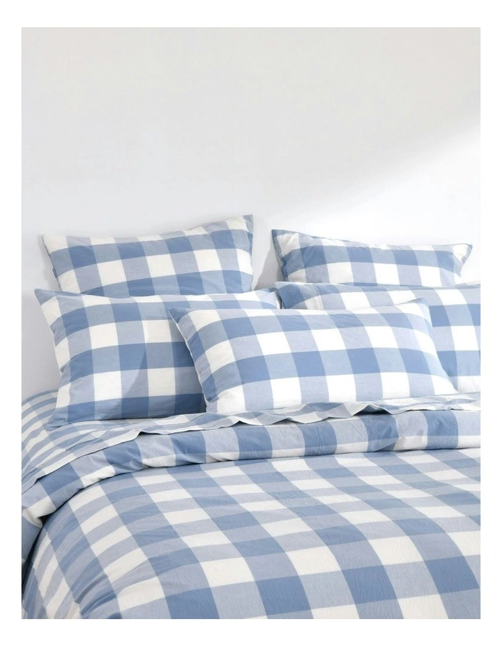Remy Washed Cotton Quilt Cover Set in Cornflower image 2