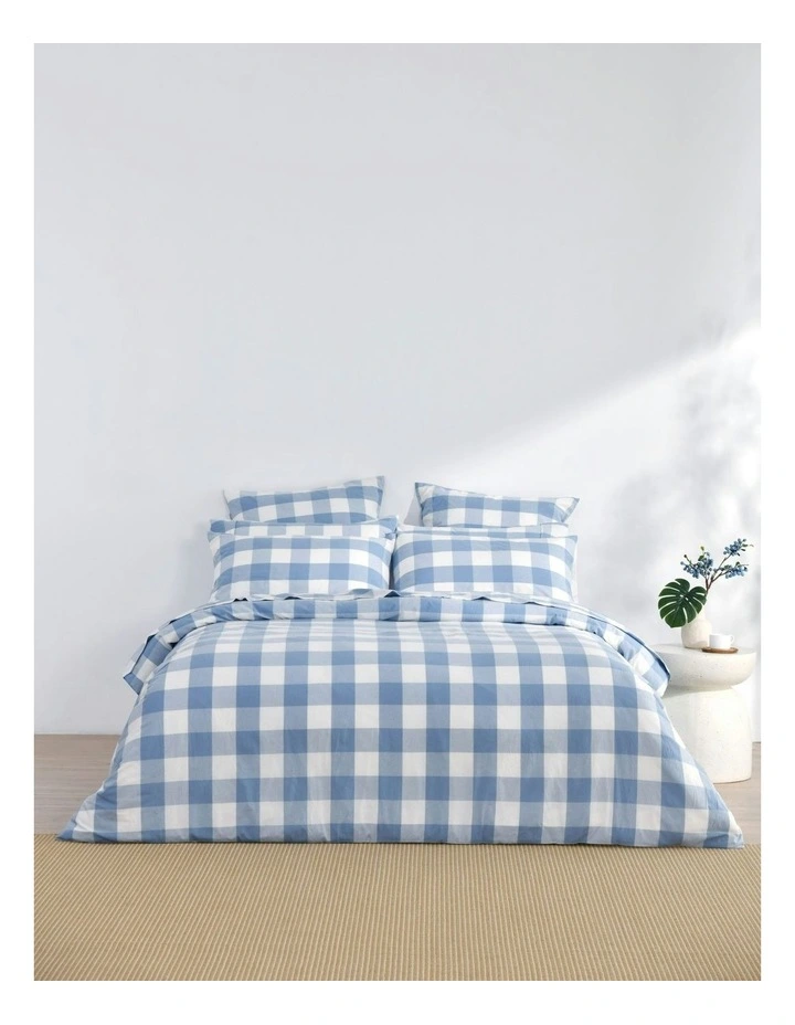 Remy Washed Cotton Quilt Cover Set in Cornflower image 6