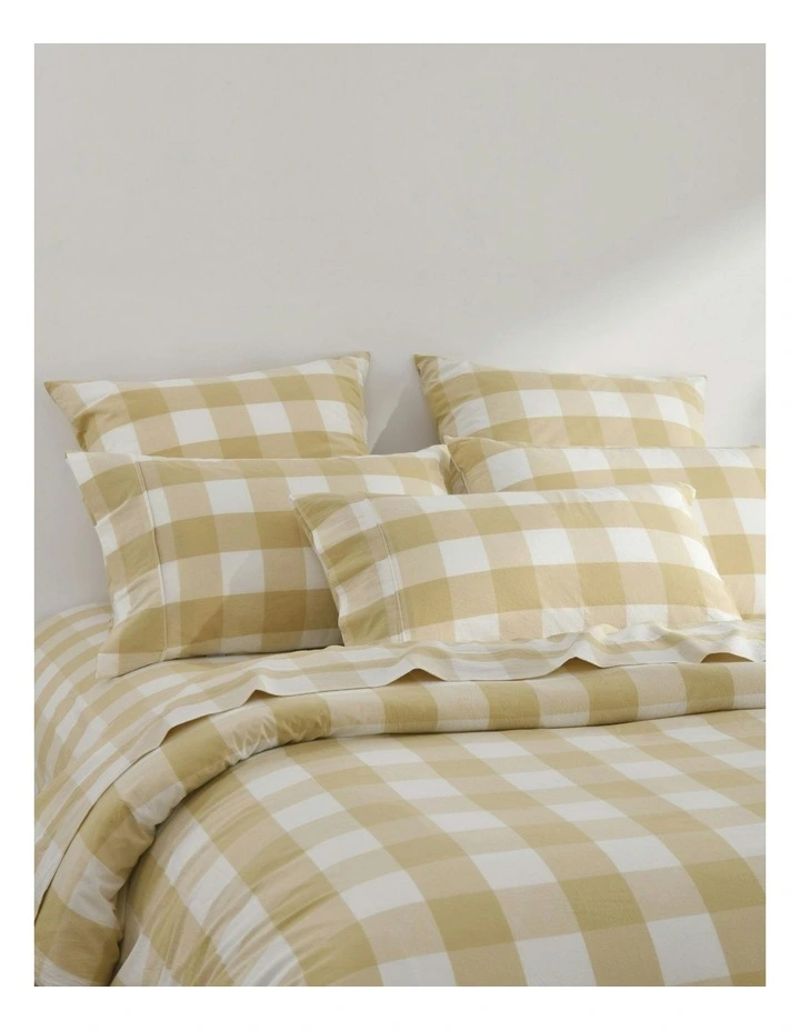 Remy Washed CottonQuilt Cover Set in Sand image 2