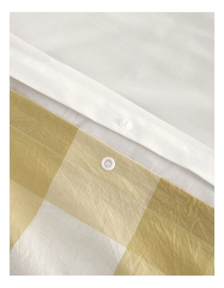 Remy Washed CottonQuilt Cover Set in Sand image 5