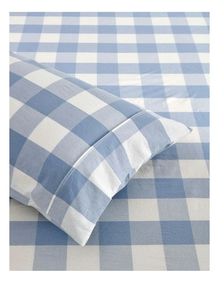 Remy Washed Cotton Sheet Set in Cornflower image 3