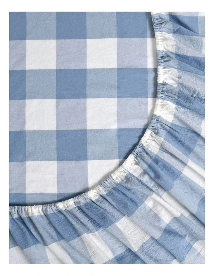 Remy Washed Cotton Sheet Set in Cornflower image 5