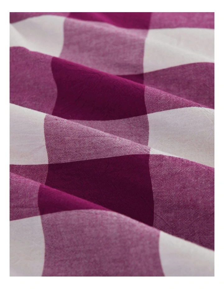 Remy Washed Cotton Sheet Set in Berry image 4