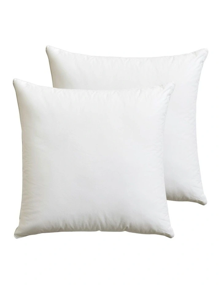 Euro Cotton Pillow Pack Of 2 in White image 4