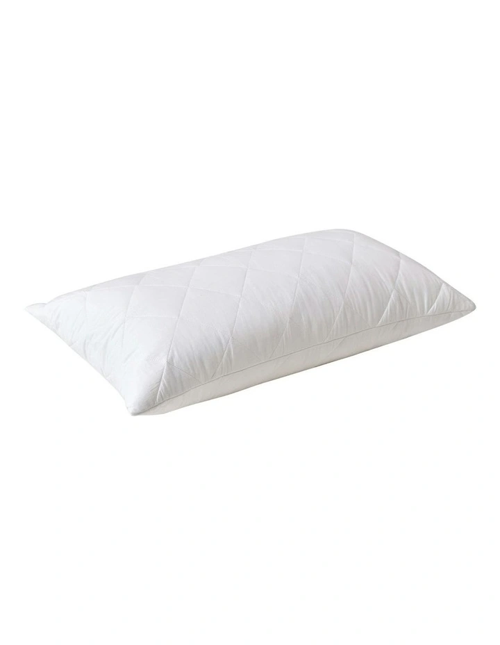 King Size Cotton Pillow Pack Of 2 in White image 2