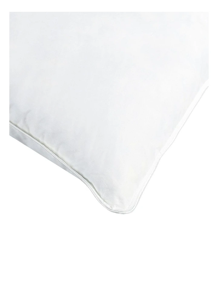 Standard Duck Feather And Down Pillow Pack Of 2 in White image 3