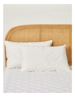 Luxe 50/50 Duck Down and Feather Pillow Twin Pack in White