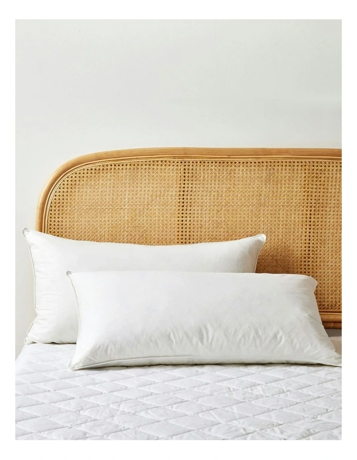Goose Feather And Down Pillow Twin Pack in White image 1