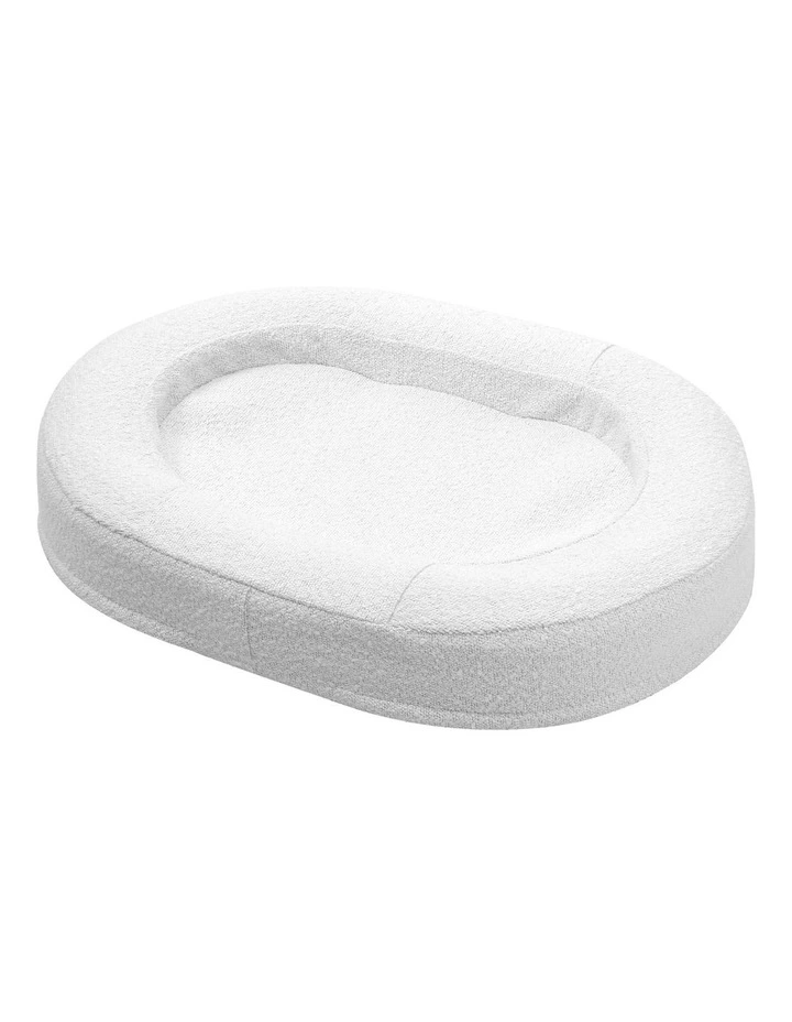 Marlo Orthopedic Bolster Boucle Pet Bed in White image 2