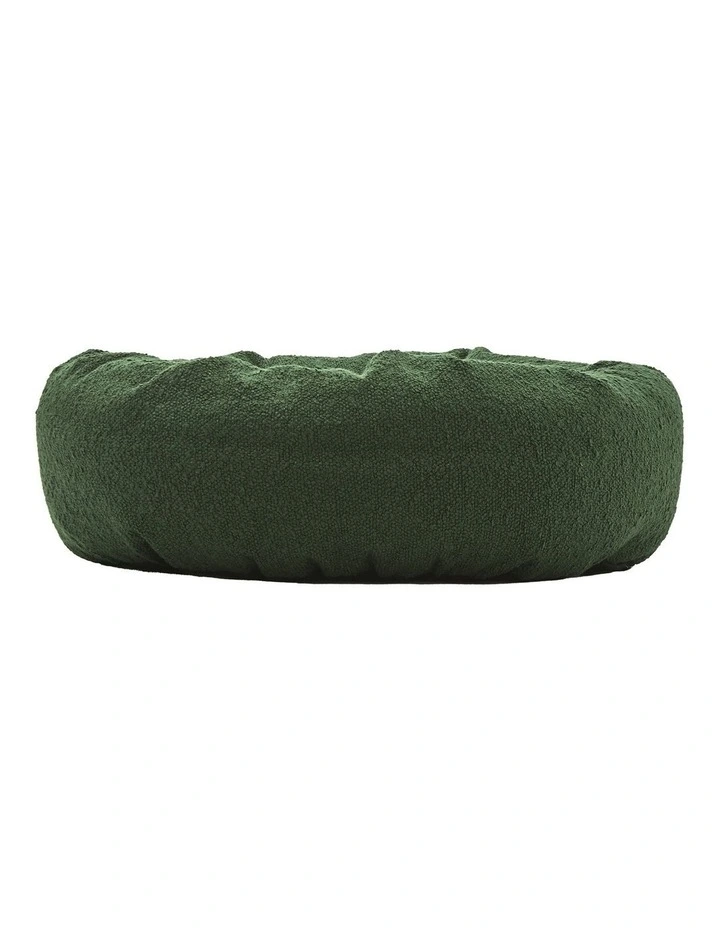 Miri Round Calming Boucle Pet Bed in Olive image 6