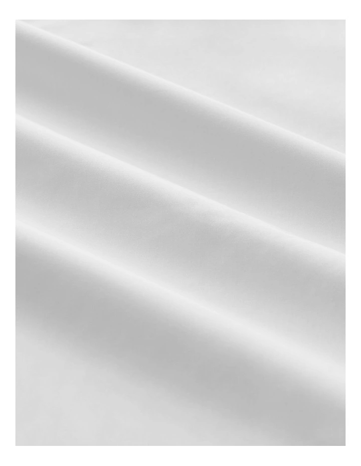 300TC Cotton Percale Standard Pillowcase  Twin Pack in White image 4
