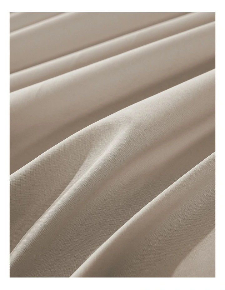 300 Thread Count Cotton Percale Combo Fitted Sheet Set in Oat image 4