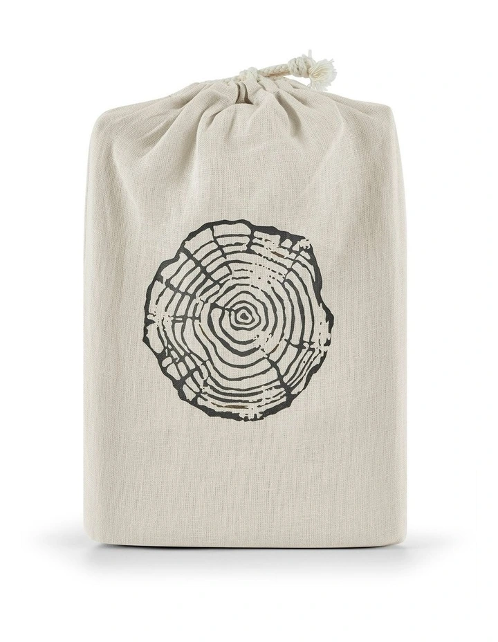 European Flax Linen Standard Pillowcase Twin Pack in Natural image 5