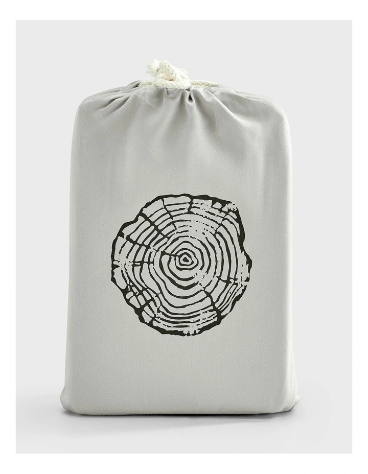 400TC Bamboo Sateen Tailored European Pillowcase Twin Pack in Dove Grey image 5