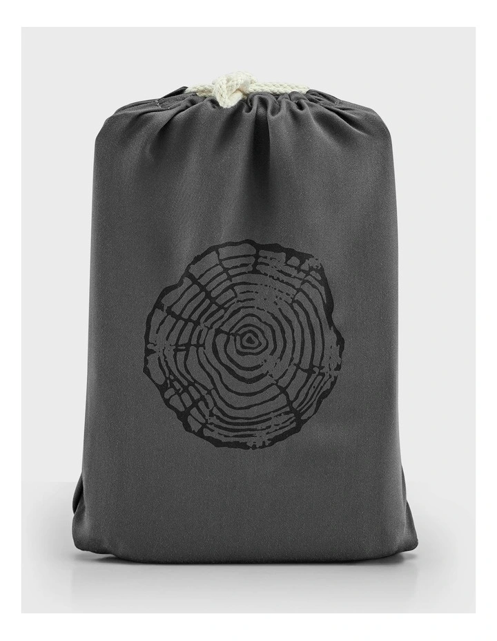 400TC Bamboo Sateen Standard Pillowcase Twin Pack in Charcoal image 5