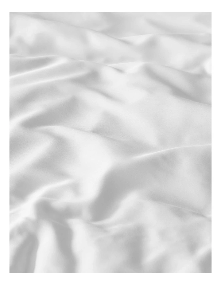 Bamboo Tailored Quilt Cover Set in White image 4