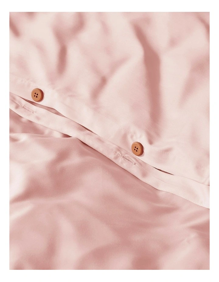 Bamboo Tailored Quilt Cover Set in Blush Pink image 5