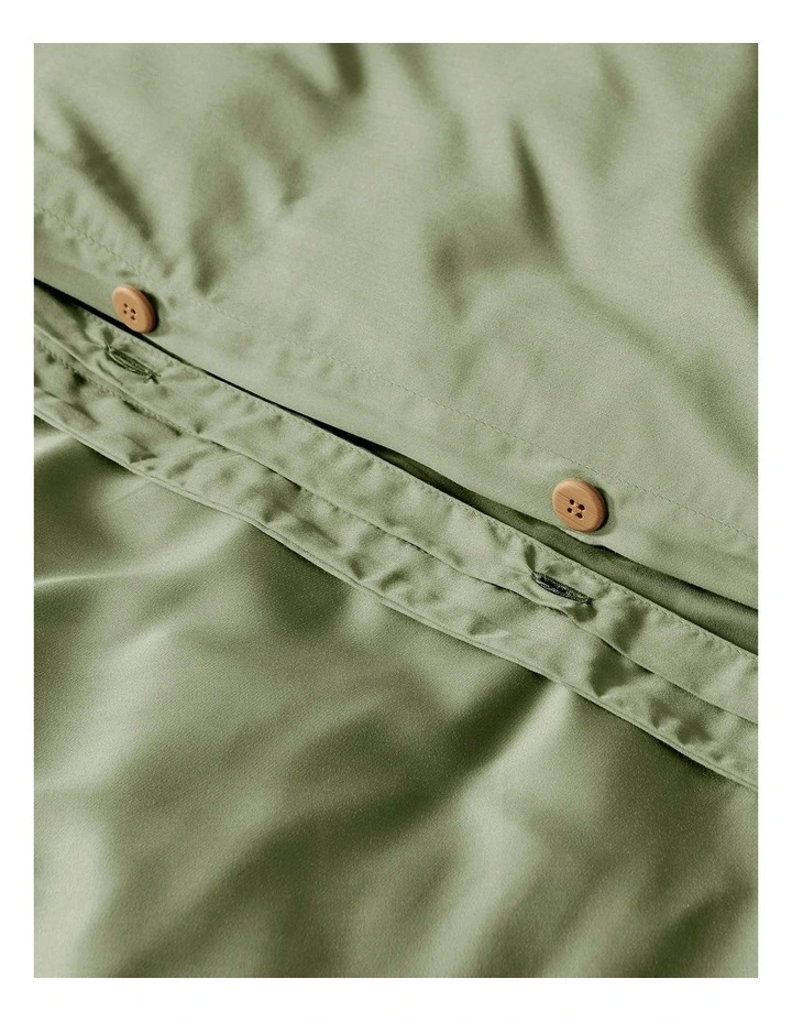 Bamboo Tailored Quilt Cover Set in Eucalyptus image 4