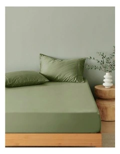 Bamboo Fitted Sheet Set in Eucalyptus