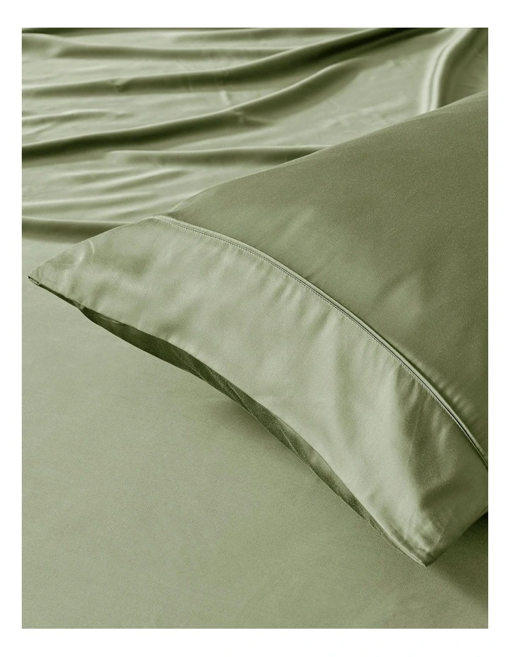Bamboo Fitted Sheet Set in Eucalyptus image 2