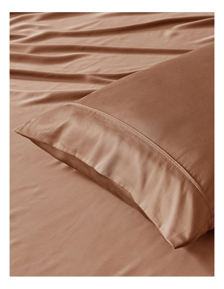 Bamboo Fitted Sheet Set in Earth image 2