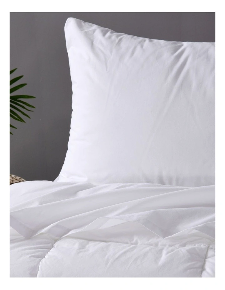 Commercial Cotton Blend Top/Bottom Flat Sheet 10 Pack in White image 5