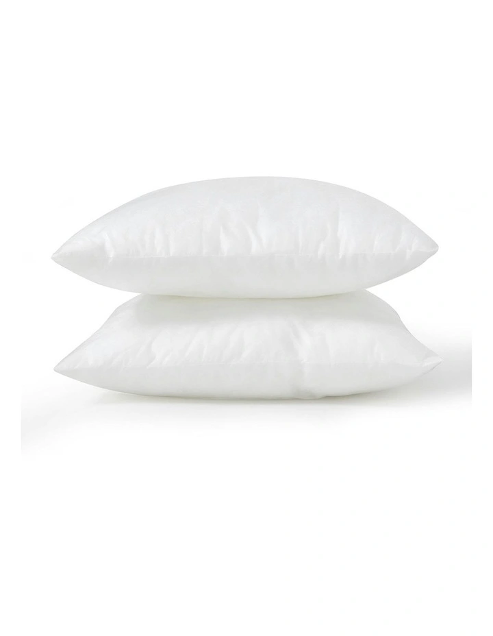 Square Cushion Insert Polyester Fill Twin Pack 45x45cm in White image 3