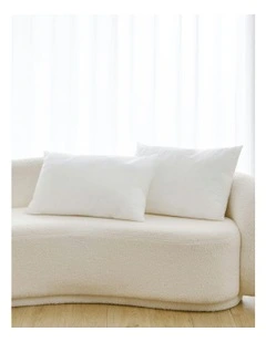 Rectangular Cushion Insert Polyester Fill Twin Pack 40x60cm in White