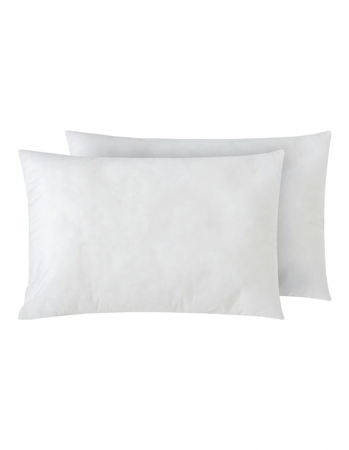 Rectangular Cushion Insert Polyester Fill Twin Pack 40x60cm in White image 2