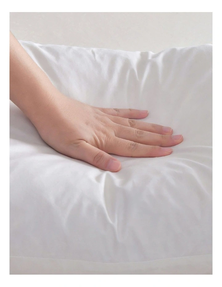 Square Cushion Insert Duck Feather Fill Twin Pack in White image 4