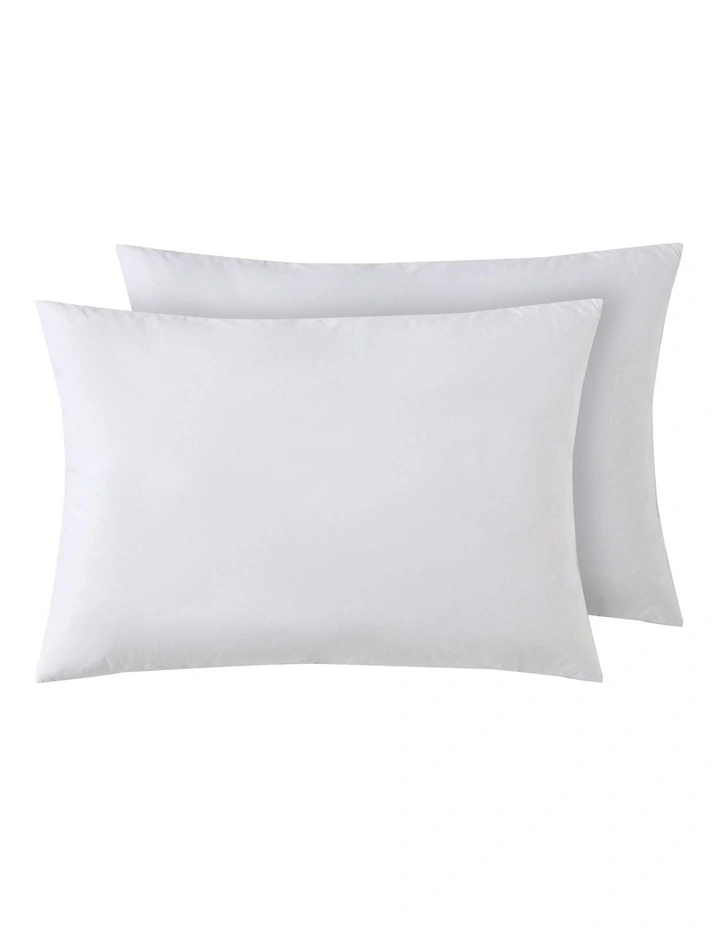Rectangular Cushion Insert White Duck Feather Fill Twin Pack 40x60cm in White image 2